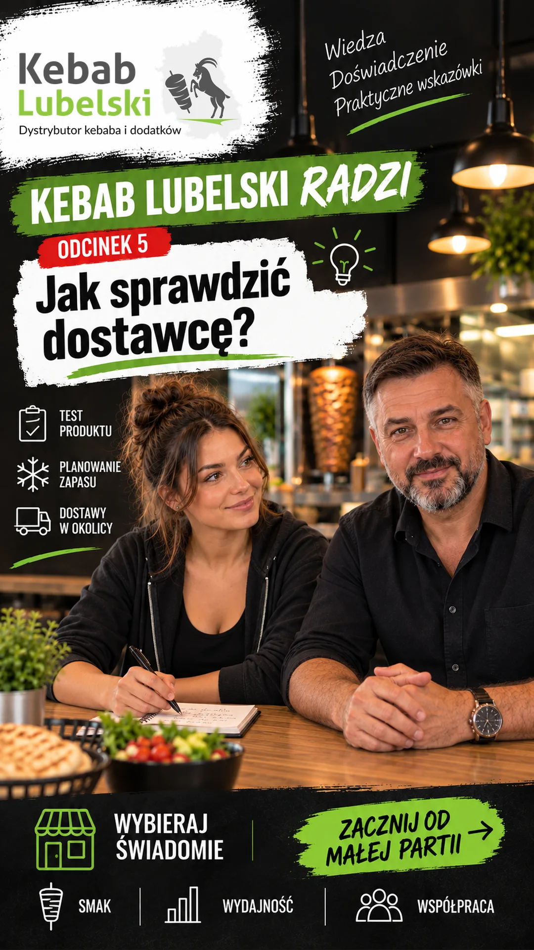 Miniatura odcinka 5: Jak sprawdzić dostawcę kebaba? Od próbki do stałych dostaw