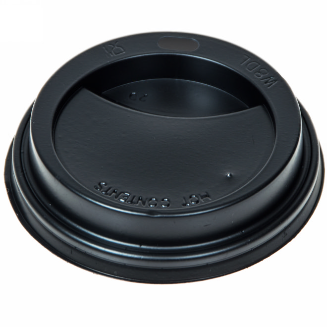Pokrywka czarna 80N do kubka 200ml (śr. 80) a-100