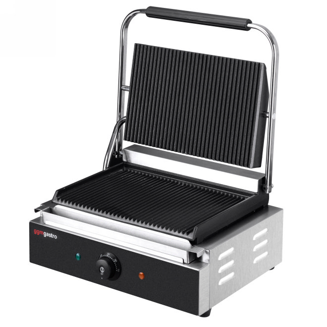 Grill kontaktowy - 0,43 m - ryflowany
