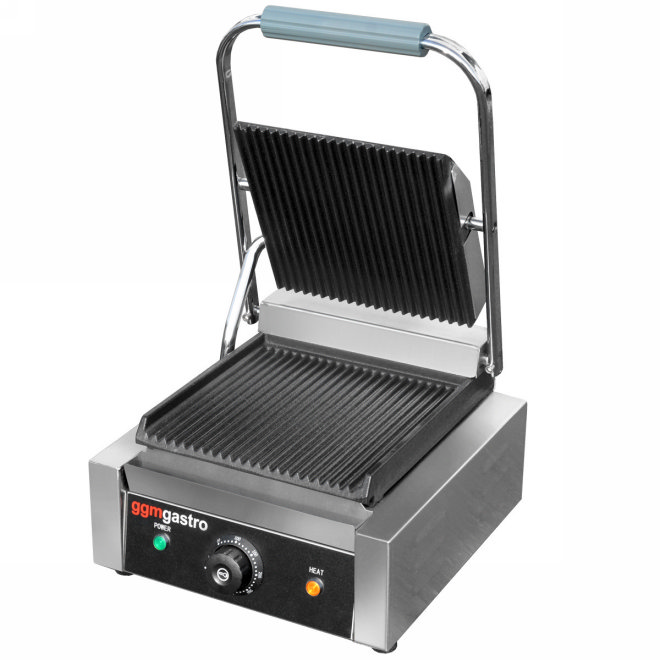 Grill kontaktowy - 0,31 m -ryflowany