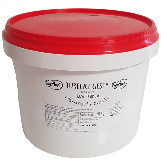 Turecki Gęsty baza do sosów 10kg 10% tłusz.